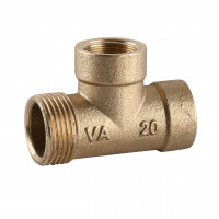 Тройник редукционный латунный 3/4″ВР х 1/2″ВР х 1/2″ВР литейный A0225А VA (000011576)