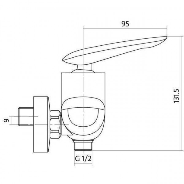 Смеситель для душа Cersanit MAYO S951-038 (000012484)