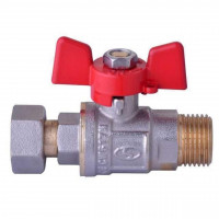 Кран шаровый прямой с накидной гайкой SOLOMON 1/2″ НВ PN40 160406 (000012531)