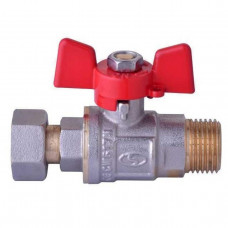 Кран шаровый прямой с накидной гайкой SOLOMON 1/2″ НВ PN40 160406 (000012531)