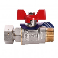 Кран шаровый прямой с накидной гайкой SOLOMON 3/4″ НВ PN40 160406 (000012532)