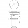 Донний клапан Globus Lux HG15-02A BR (Click-clack) (000012732)