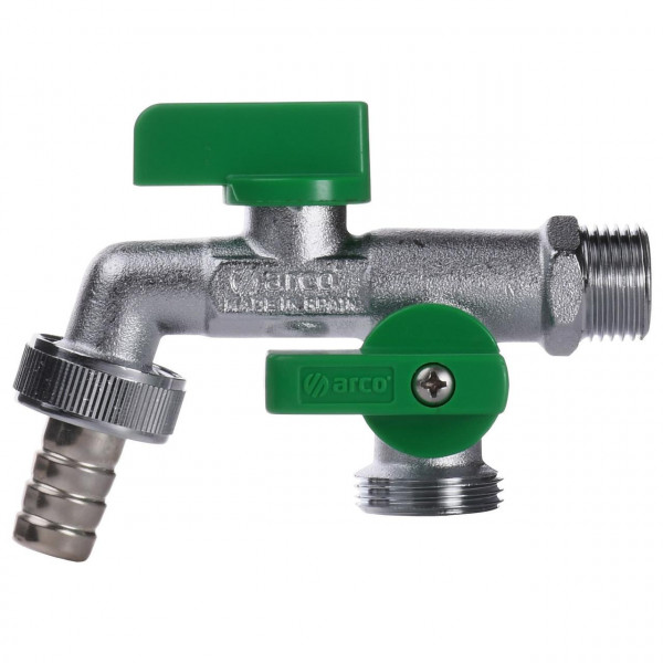 Кран шаровый поливочный двойной ARCO 1/2″x3/4″x3/4″ 00472 (000013553)