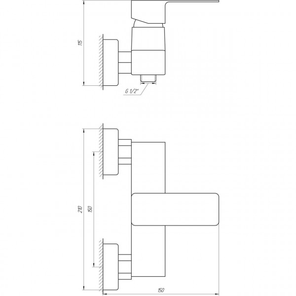 Смеситель для душа DOMINO MALIBU DMM-105N (000013705)