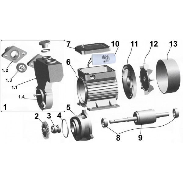 Насос вихревой Optima TPS60 N 0,37кВт с эжектором (000014281)