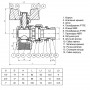 Кран шаровый угловой с американкой Q PROFESSIONAL QP004 PN40 1/2″ антипротечка, Белая бабочка (000014415)