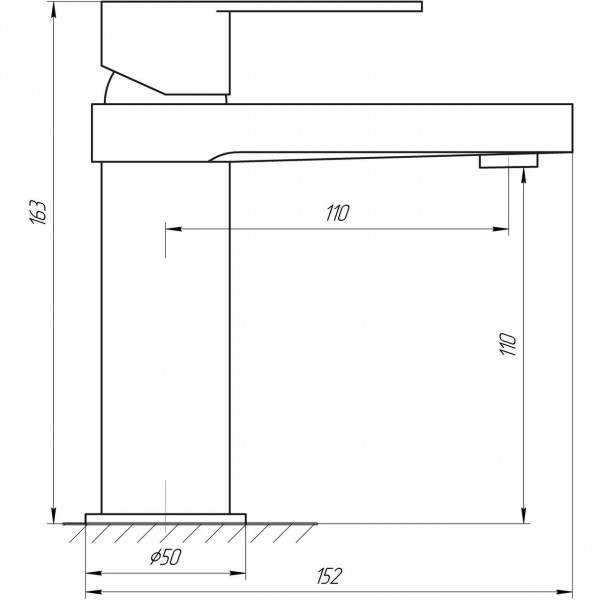Смеситель для умывальника TOPAZ SARDINIA TS 08221-H20 (000014744)