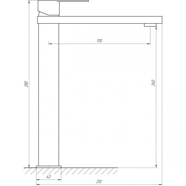 Смеситель для умывальника TOPAZ SARDINIA TS 08203-H18 (000014761)
