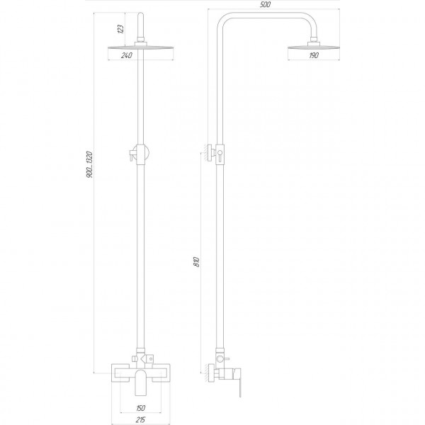 Душевая система TOPAZ SARDINIA TS 08702-H19 (000014772)
