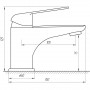 Змішувач для умивальника Globus Lux Koln GLK-0101 (000014951)