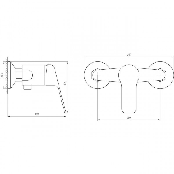 Смеситель для душа Globus Lux Koln GLK-0105N (000014955)