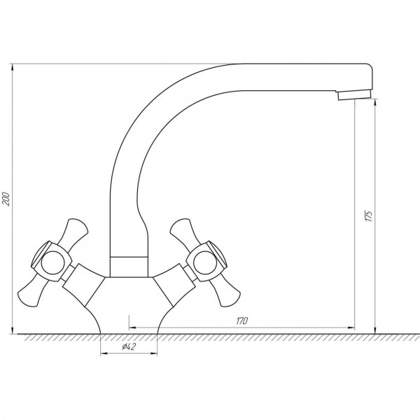 Смеситель для умывальника DOMINO DKF-209-06-SHARM (000014974)