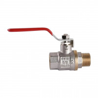 Кран шаровый прямой SOLOMON 1/2″ НВ КР PN40 B1002 (000015016)