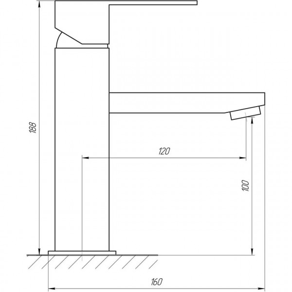 Змішувач для умивальника Globus Lux SICILIA SBQ-101 (000015051)