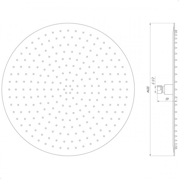 Душевая лейка Globus Lux STS-0400 (000015066)