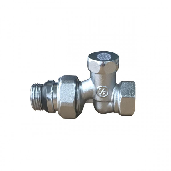 Кран радиаторный прямой SOLOMON 1/2″ с резиновым уплотнителем 161405 под ключ (000015232)