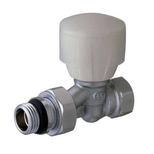 Кран радиаторный прямой SOLOMON 1/2″ с резиновым уплотнителем 161404 верх (000015233)