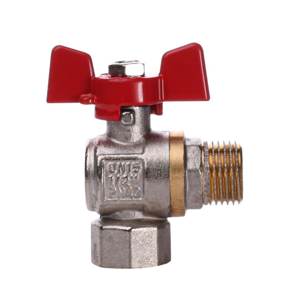 Кран кульовий кутовий PROFESSIONAL 1/2″ ЗВ КБ PN40 QP154 (000015354)