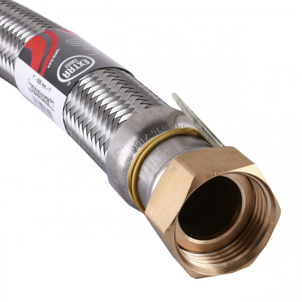 Шланг антивибрационный прямой TUCAI EXTRA TWIST 1″ 0,6м RIVER MG-1-600 204742 (000015853)