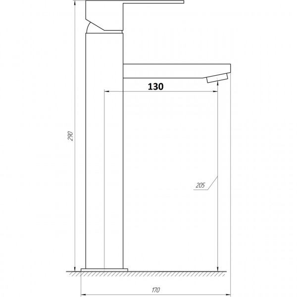 Смеситель для умывальника Globus Lux SICILIA SBQ-201 (000016087)