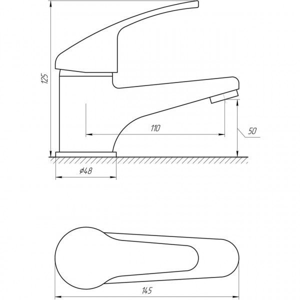 Смеситель для умывальника Globus Lux Solly GLSO-0401 (000016167)
