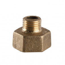Переходник редукционный латунный 1/2″ВР х 1/4″НР литейный 639Б (000016372)