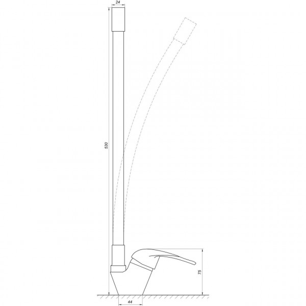 Смеситель для кухни EcoMix ENERGO E-GEZ-203SLR-GRAY (000017506)