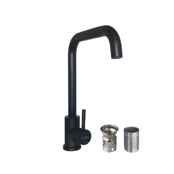 Смеситель для кухни Globus Lux ALPEN SUS-203L-BB (000017527)