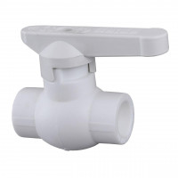 Кран шаровый Kalde PPR (латунь) ф40 (белый) 21013 (000017826)