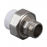 Муфта РАЗБОРНАЯ наружная резьба Kalde PPR ф25х3/4 (белый) 13002 (000017836)