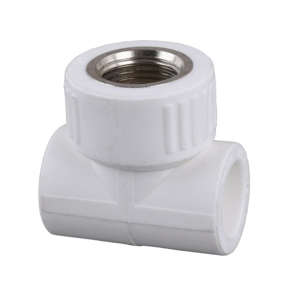 Трійник внутрішня різьба Kalde PPR ф20х1/2 (білий) 20009 (000017859)