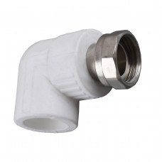 Кутник з накидною гайкою Kalde PPR ф25х3/4 (білий) 17015 (000017868)