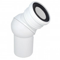 Колено универсальное Waterstal WC Ø110 45°/90° (000018050)