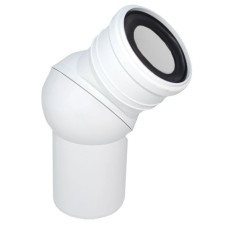 Колено универсальное Waterstal WC Ø110 45°/90° (000018050)