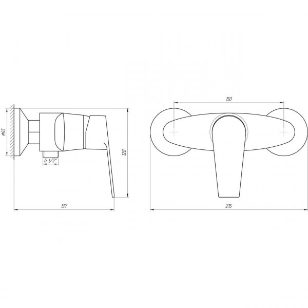 Смеситель для душа DOMINO BLITZ DBC-105N (000018383)