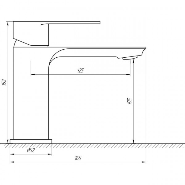 Смеситель для умывальника Globus Lux Ontario GLO-0101 (000018438)