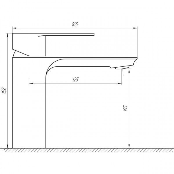 Змішувач для умивальника Globus Lux Niagara GLN-0101 (000018447)