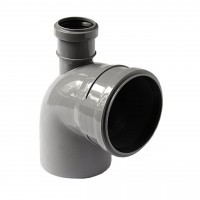 Колено VSplast 110x90° з вiдводом 50мм (вертикальне) (000018616)
