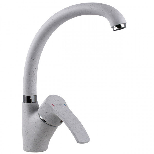 Смеситель для кухни Globus Lux QUEENSLAND GLQU-0203S-BIG-7-WHITE (000019218)