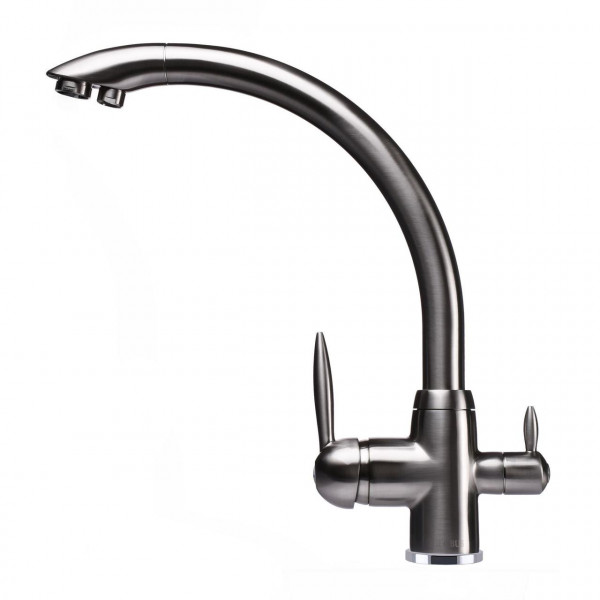 Смеситель для кухни под осмос Globus Lux LAZER GLLR-0777-8-STSTEEL (000019244)