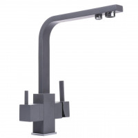 Смеситель для кухни под осмос Globus Lux LAZER GLLR-0111-3-TITANIUM (000019248)