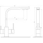 Смеситель для кухни под осмос Globus Lux LAZER GLLR-0111-3-TITANIUM (000019248)