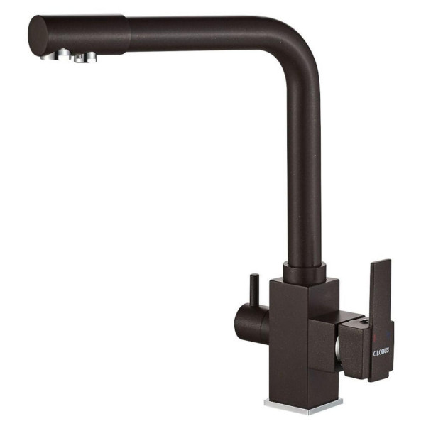 Смеситель для кухни под осмос Globus Lux LAZER GLLR-0100-6-MARONE (000019251)
