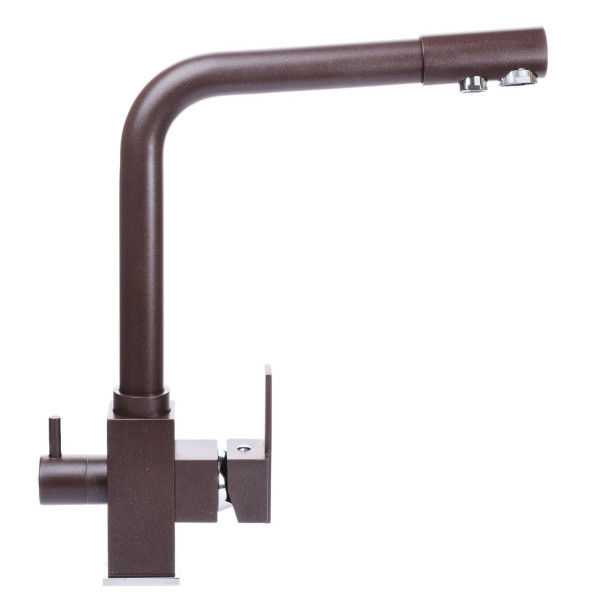 Смеситель для кухни под осмос Globus Lux LAZER GLLR-0100-6-MARONE (000019251)