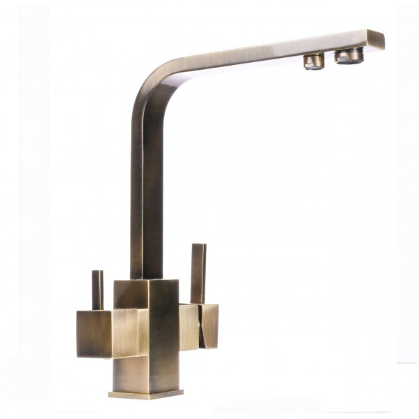 Смеситель для кухни под осмос Globus Lux LAZER GLLR-0111-9-BRONZE (000019252)