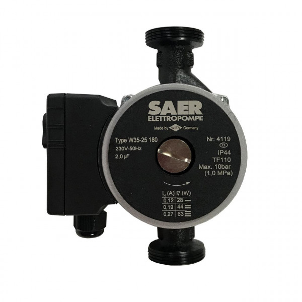 Насос циркуляционный SAER W35-25 180мм + гайки (000019355)