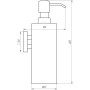 Дозатор жидкого мыла Globus Lux SQ 9432 SUS304 (000019475)