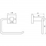 Держатель туалетной бумаги Globus Lux SQ 9416 SUS304 (19480) (000019480)