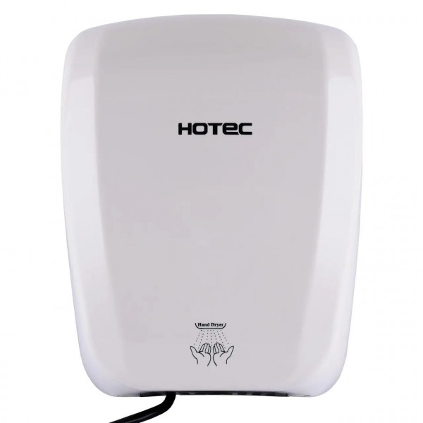 Сушилка для рук HOTEC 11.231 ABS White сенсорная, корпус пластик белый (220В ,1800Вт) (000019603)