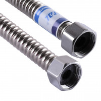 Шланг гофрований Waterstal з нержавіючої сталі для підведення води 1/2″ гайка/гайка 400 мм (000019832)